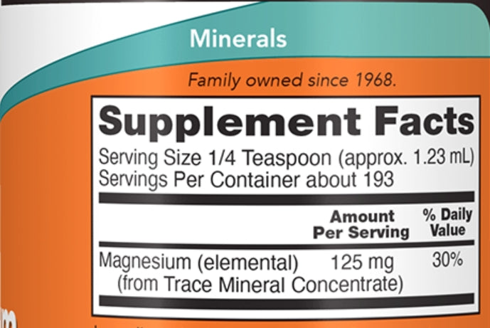 now Liquid Magnesium with Trace Minerals - 237ml | ناو مغنيسيوم سائل مع مجموعة من المعادن الأساسية - 237 مل