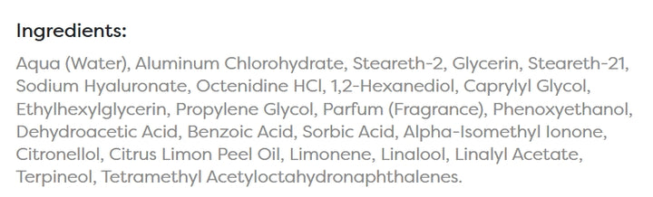 BABARIA Hyaluronic Acid Hydrating Hidrata Desodorante Roll-on - 50ml |باباريا مزيل عرق رول أون بحمض الهيالورونيك المرطب – 50 مل