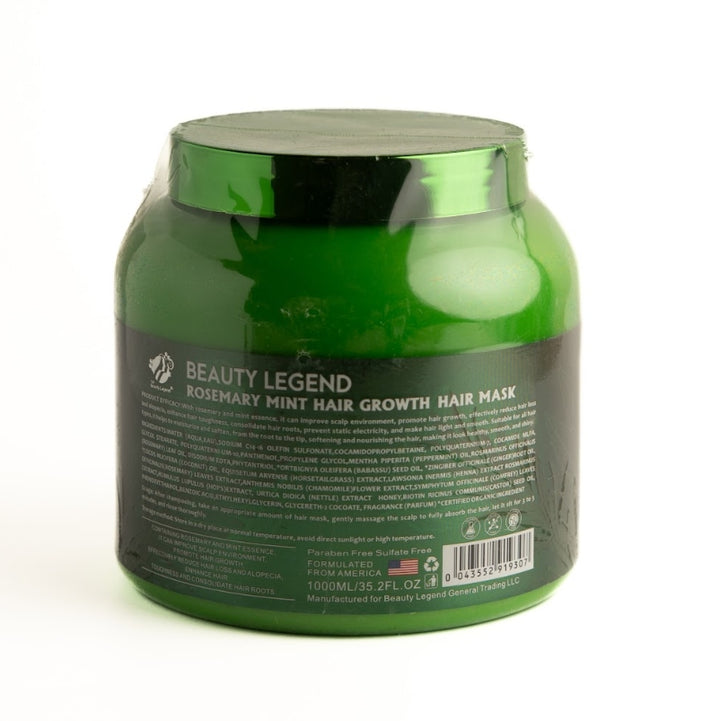 Top Beauty Legend Rosemary Mint Hair Growth Hair Mask - 1000ml | اسطورة الجمال ماسك للشعر باكليل الجبل - 1000 مل