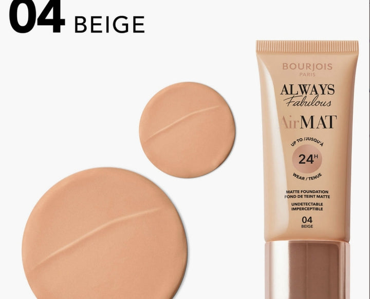 Bourjois Always Fabulous Air Mat Foundation - 30 ml| بورجوا كريم أساس مات -30 مل