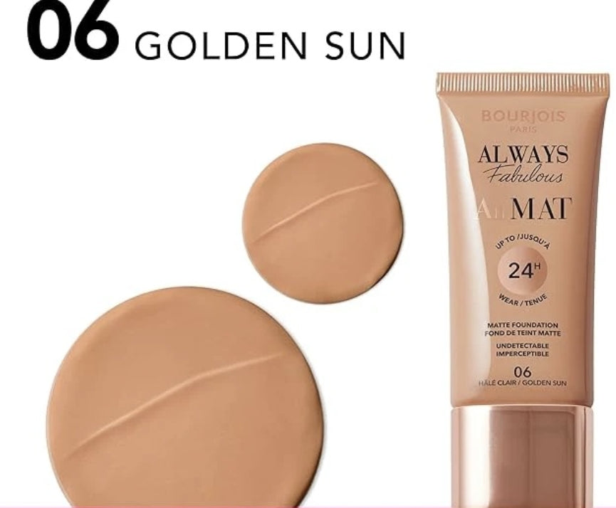Bourjois Always Fabulous Air Mat Foundation - 30 ml| بورجوا كريم أساس مات -30 مل