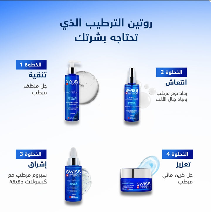 SWISS Image Alpine Aquaboost Refresh & Revive Hydrating Mist Toner - 150ml | سويس إيميج تونر مائي مرطب - 150مل