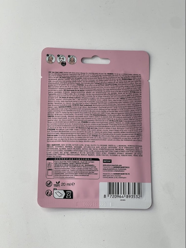 Sence Beauty Have A Cherry  No Top Day! - 20ml | سينس بيوتي ماسك ورقي للوجه - 20 مل