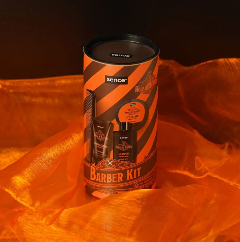 Sence Beauty For Men House Of Barber -  4Pcs | سينس بيوتي مجموعة العناية للرجال - 4 قطع