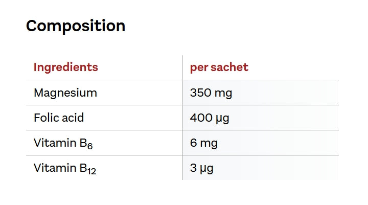 Doppel herz Aktiv Magnesium DIRECT - 20 sachets | دوبل هيرتز أكتيف مغنيسيوم دايركت – 20 كيس