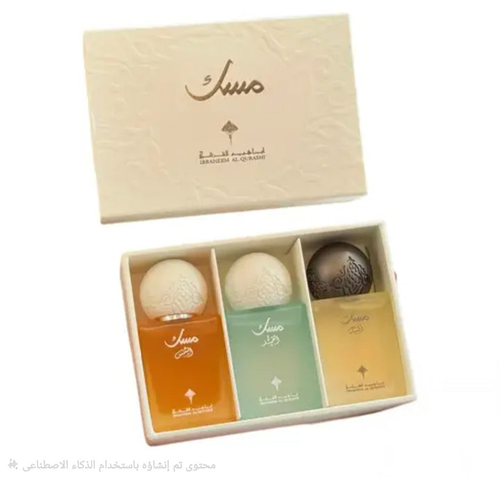 IBRAQ Ibrahim Al-Qurashi Set Mini Musk 3*10 ml | ابراهيم القرشي  مجموعة ميني مسك - 3*10 مل