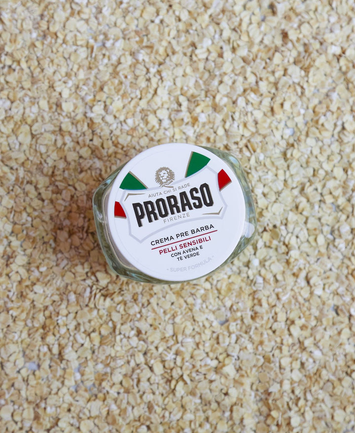 PRORASO Pre Shave Cream white with oatmeal for sensitive skin - 100ml | بروراسو كريم ما قبل الحلاقة - 100مل #2