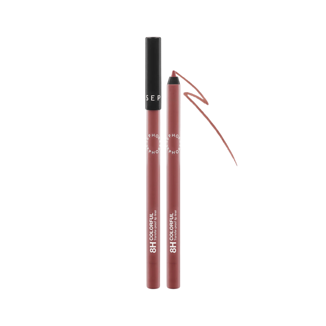 Sephora Collection matte lip liner pencil with creamy texture and transfer-proof color packaging
