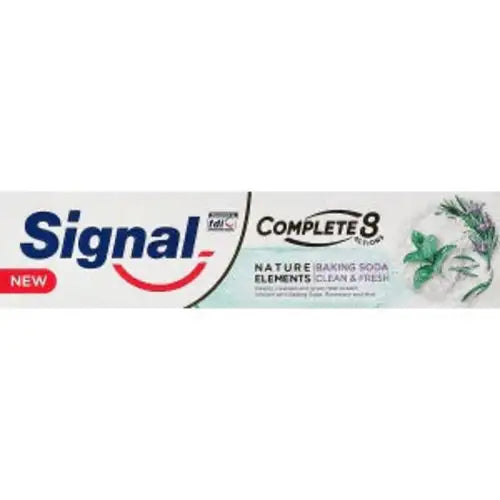 Signal Toothpaste Complete 8 Baking Soda White - 100ml | سيجنال معجون أسنان بيكربونات الصوديوم - 100مل #1
