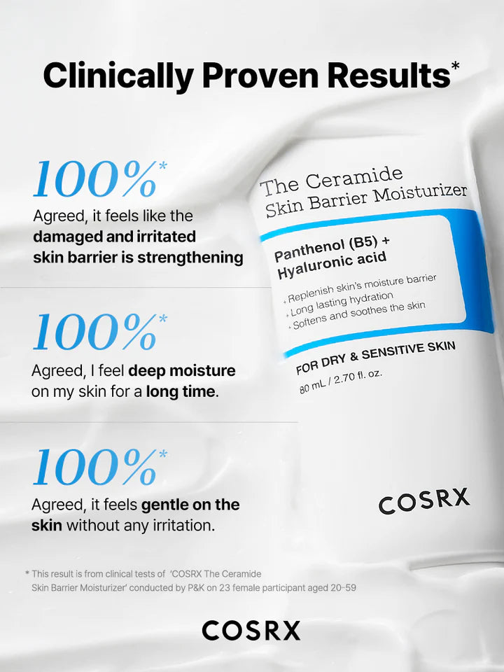 Cosrx The Ceramide Skin Barrier Moisturizer - Regenerating cream - 80ml | كوزركس كريم مرطب ومرمم بالسيراميد - 80 مل