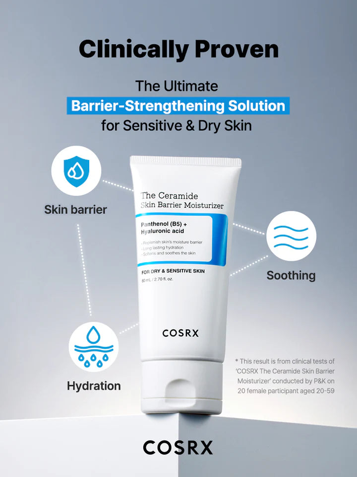 Cosrx The Ceramide Skin Barrier Moisturizer - Regenerating cream - 80ml | كوزركس كريم مرطب ومرمم بالسيراميد - 80 مل