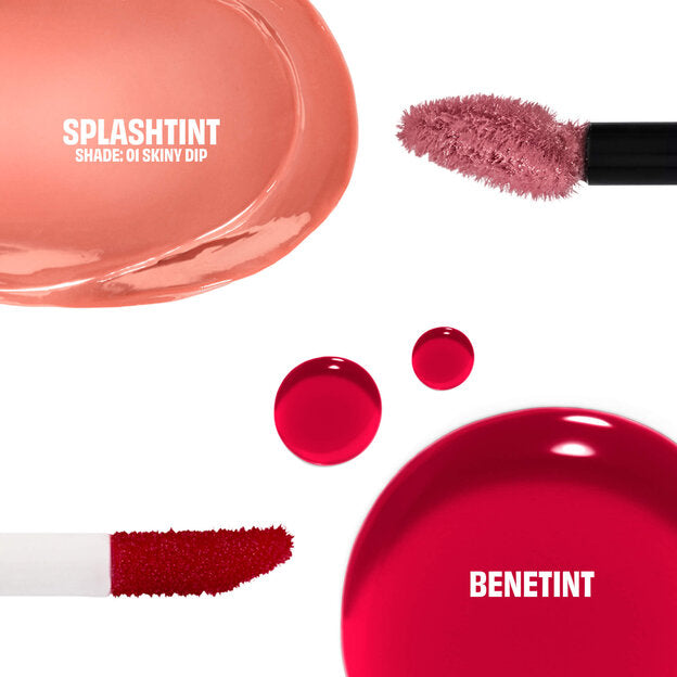 Benefit The Tint Crew Benetint + Splashtint Lip Tint - 6ml | مجموعة تينت من بينيفيت: بينيتينت + سبلاش تينت لتلوين الشفاه - 6 مل