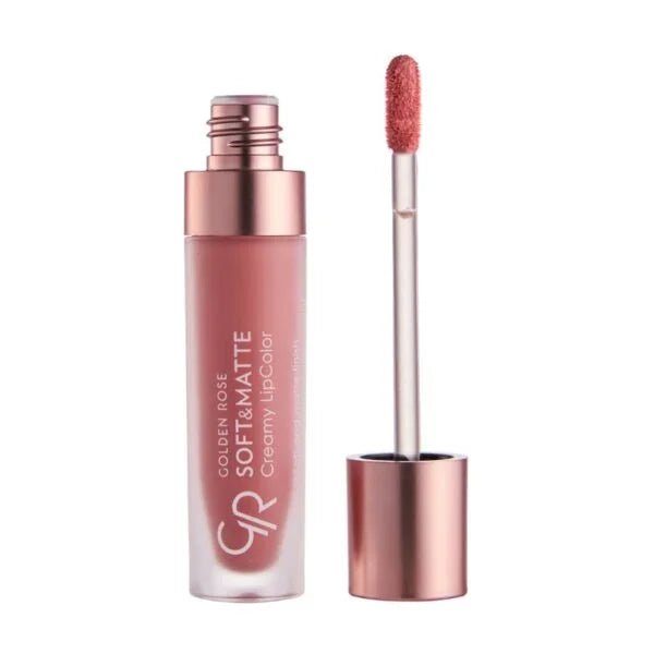Golden rose Soft & Matte Creamy Lip - 5.5ml | كولدن روز أحمر شفاه كريمي وغير لامع - 5.5 مل