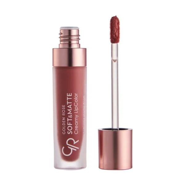Golden rose Soft & Matte Creamy Lip - 5.5ml | كولدن روز أحمر شفاه كريمي وغير لامع - 5.5 مل