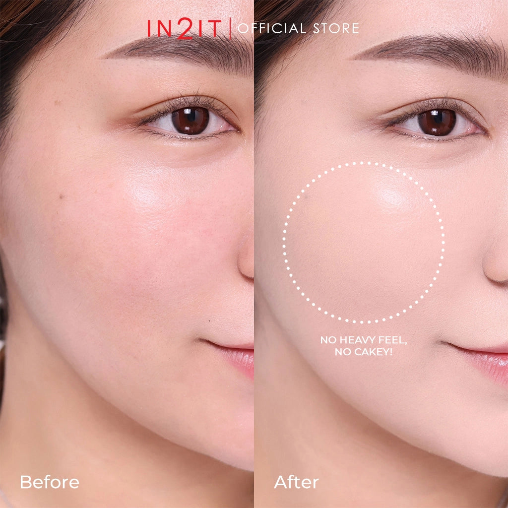 IN2IT True Skin Cushion SPF50+ PA++++ - 10g | ان تو ات كريم أساس كوشن خفيف الوزن spf50+ - 10 غرام