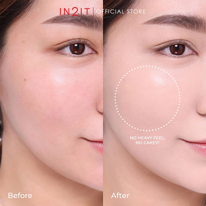 IN2IT True Skin Cushion SPF50+ PA++++ - 10g | ان تو ات كريم أساس كوشن خفيف الوزن spf50+ - 10 غرام