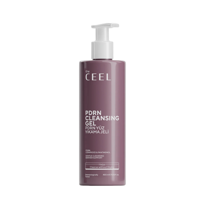 The Ceel PDRN Cleansing Gel with PDRN, Ceramides and Panthenol 400 ml pump bottle packaging