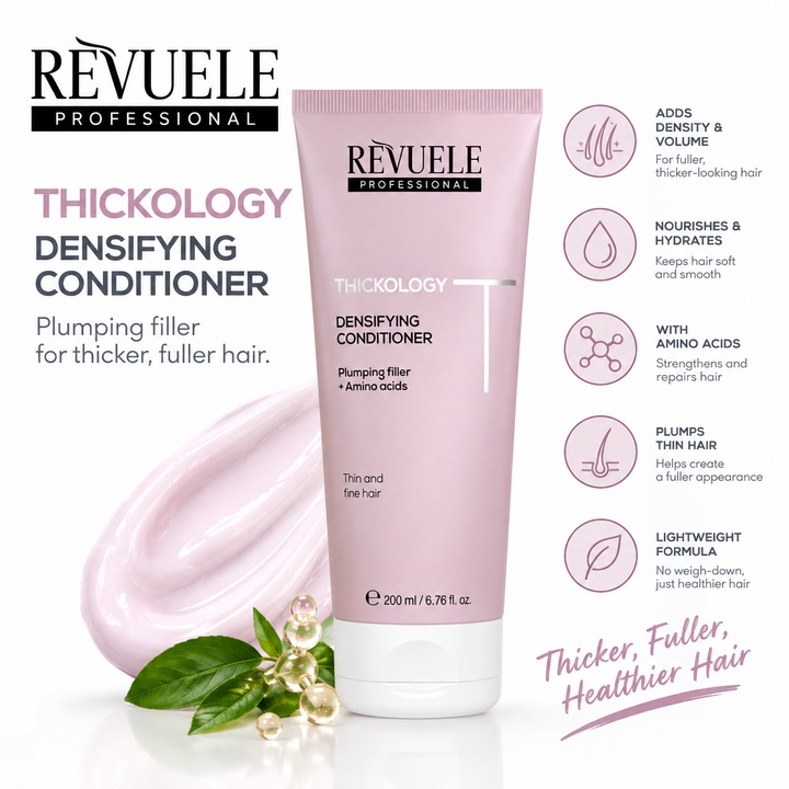 Revuele Thickology Densifying Conditioner - 200ml | ريفويل بلسم تكثيف الشعر - 200 مل