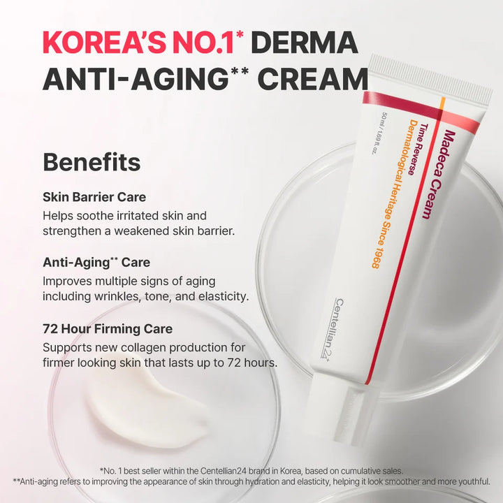 Centellian24 Madeca Cream Time Reverse - 50ml | سينتيليان24 كريم للعناية بتقدم البشرة - 50 مل