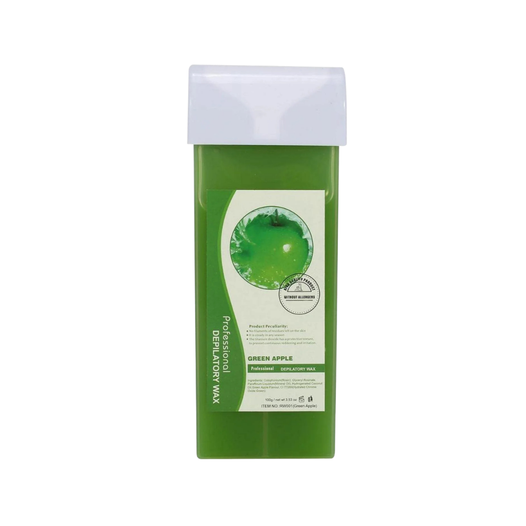 Tools & Cases Depilatory Wax Green Apple - 100g |  شمع إزالة الشعر بخلاصة التفاح أخضر - 100غ