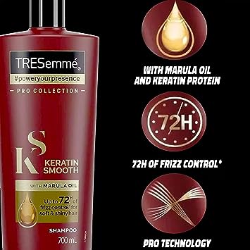 TRESemme Keratin Smooth Shampoo - 700ml | ترسمي شامبو منعمل للشعر بالكيراتين - 700 مل