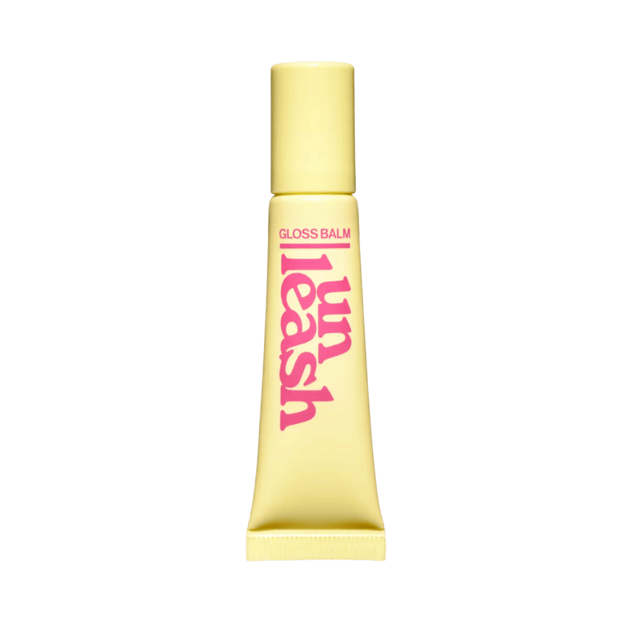 IN2IT Jelly Beam Glow Tinted Lip Balm, soft silicone applicator, 3g, pastel yellow packaging, clear and colored shades