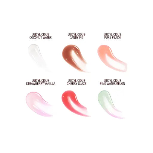 Charlotte Tilbury unreal lips healthy glow nectar nourishing lip oil juicylicious cherry glaze - 14ml | شارلوت تلبوري زيت شفاه ملون- 14مل