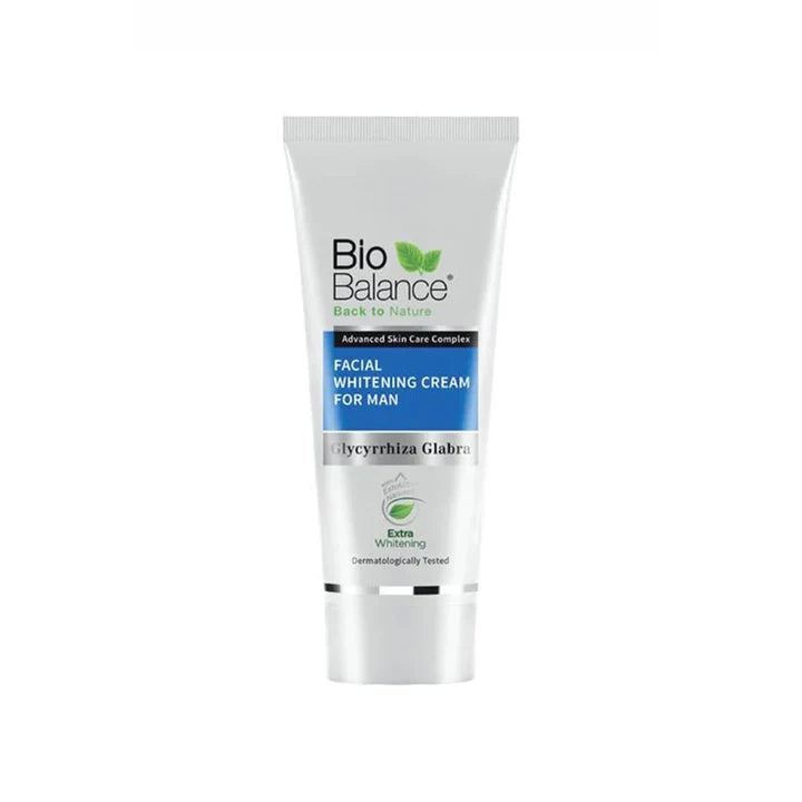 Bio Balance Facial Whitening Cream For Men - 60ml | بايو بالانس كريم مفتح للوجه للرجال مع واقي شمس  - 60 مل