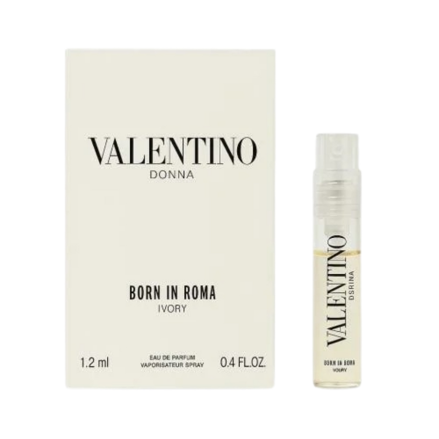 Valentino Donna Born in Roma Ivory eau de parfum sample spray 1.2ml with box packaging