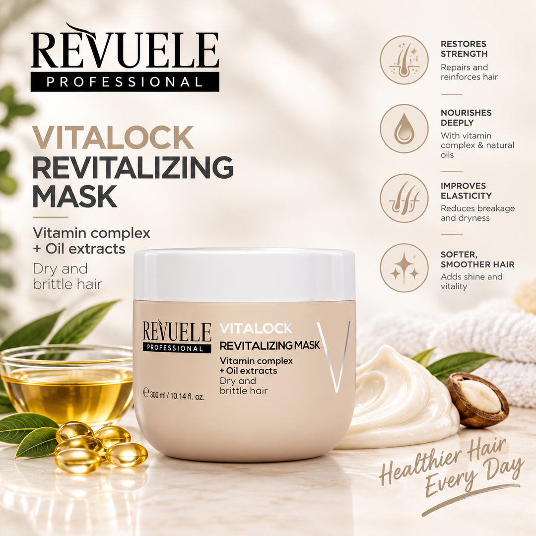 Revuele Hair Professional Vitalock Revitalizing Mask - 300ml | ريفويل ماسك للشعر - 300مل