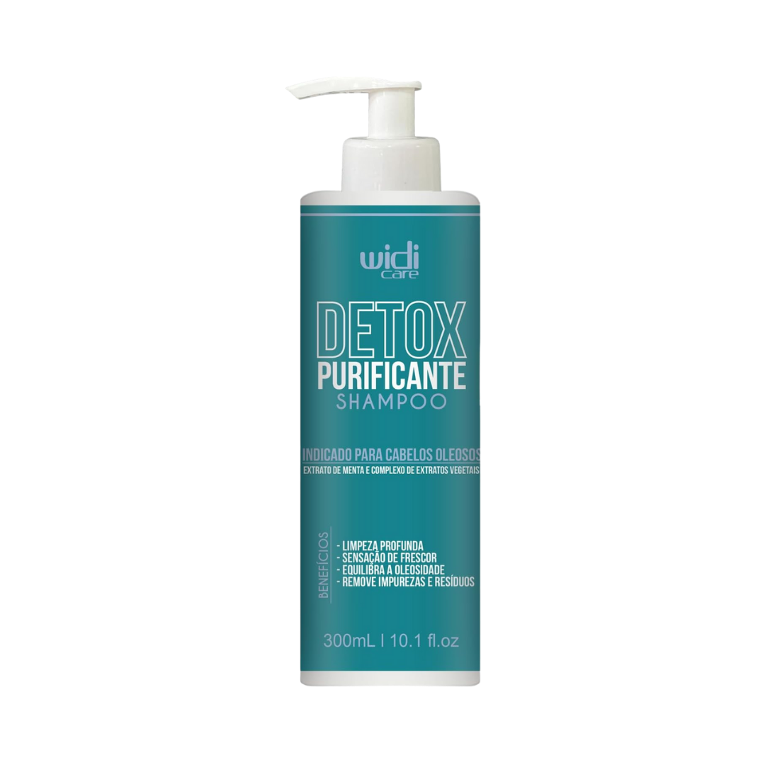 Widi Care Detox Purifying Shampoo, 300ml, with mint extract and a complex of vegetable extracts, designed for oily hair.
