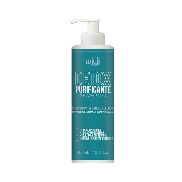 Widi Care Detox Purifying Shampoo, 300ml, with mint extract and a complex of vegetable extracts, designed for oily hair.
