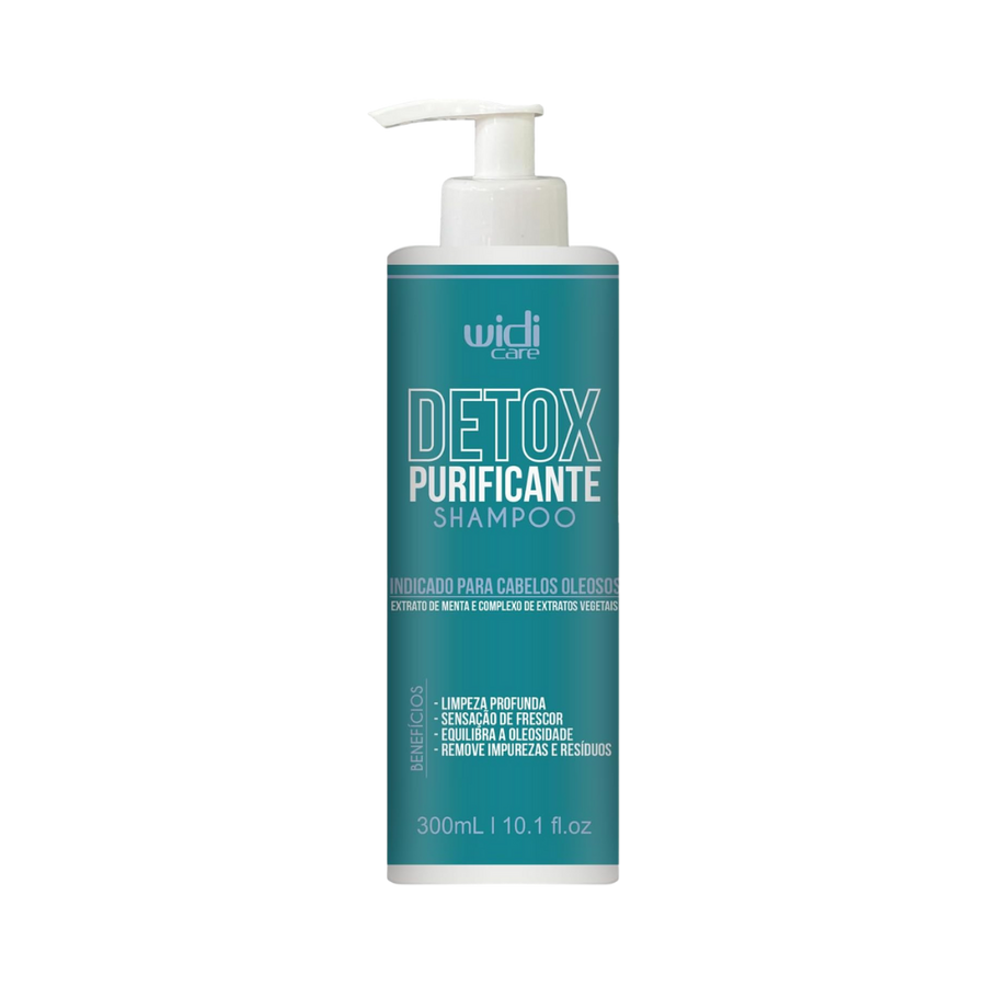 Widi Care Detox Purifying Shampoo, 300ml, with mint extract and a complex of vegetable extracts, designed for oily hair.
