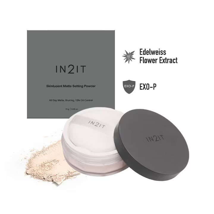 IN2IT Skinlucent Matte Setting Powder - 4g | ان تو ات بودرة تثبيت مات - 4غ
