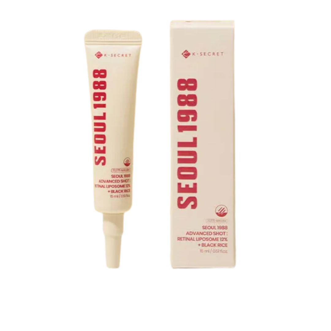 K - SECRET Seoul 1988 Advanced Shot: Retinal Liposome 12% + Black Rice - 15ml | سيول 1988 سيروم ريتينول متقدم - 15مل #1