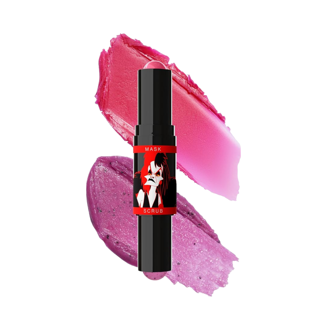 Wet n Wild Disney Villains Devious dual-ended lip scrub and mask black tube, 1.4g