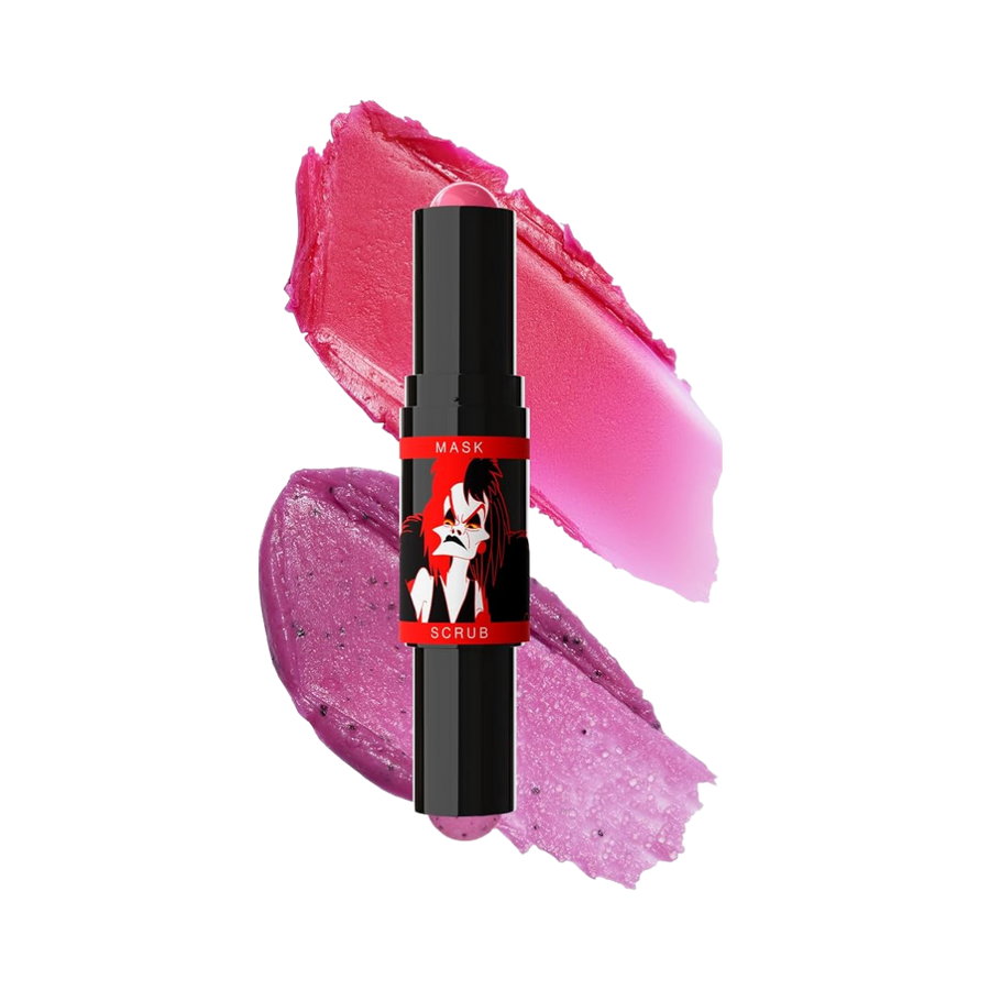 Wet n Wild Disney Villains Devious dual-ended lip scrub and mask black tube, 1.4g