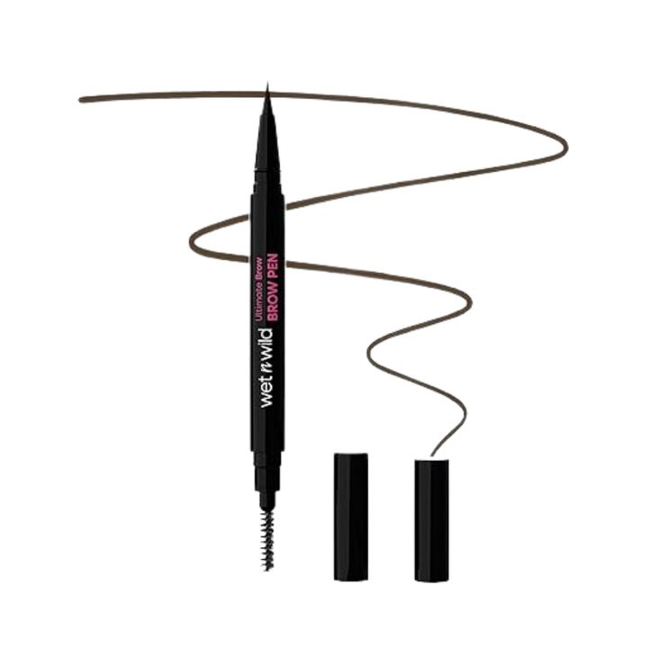 Wet n Wild Ultimate Brow Pen Crayon, brown eyebrow pencil in slim packaging, 0.5ml