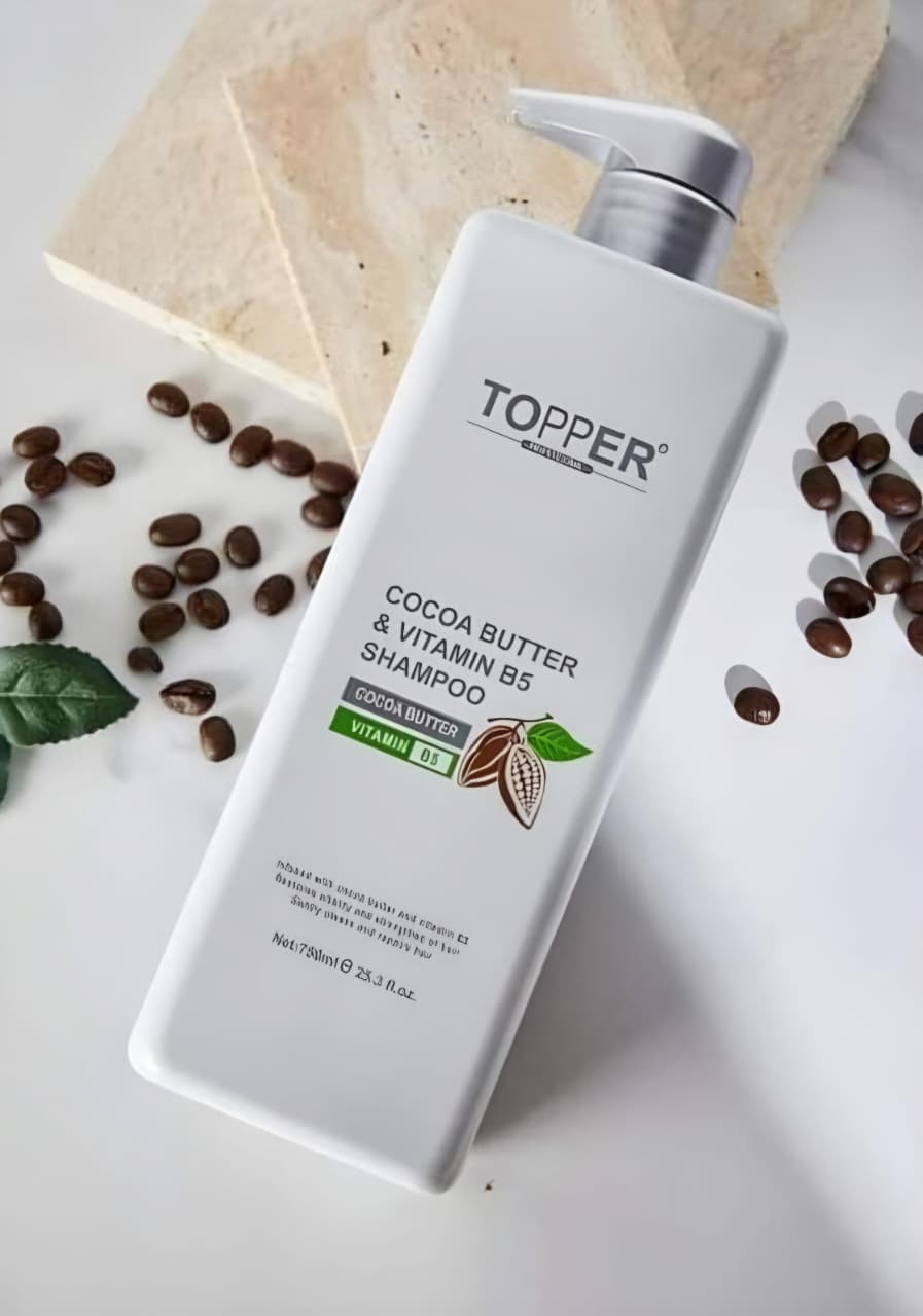 TOPPER PROFESSIONAL Cocoa Butter & Vitamin B5 Shampoo - 750ml | توبير شامبو زبدة كاكاو و فيتامين ب5 - 750مل #3