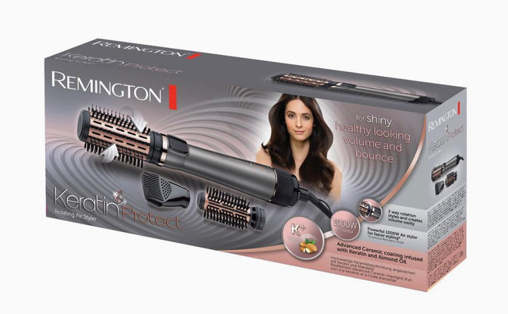 Remington Keratin Protect Rotating Air Styler AS8810 | ريمينغتون فرشاة كهربائيه لتصفيف الشعر