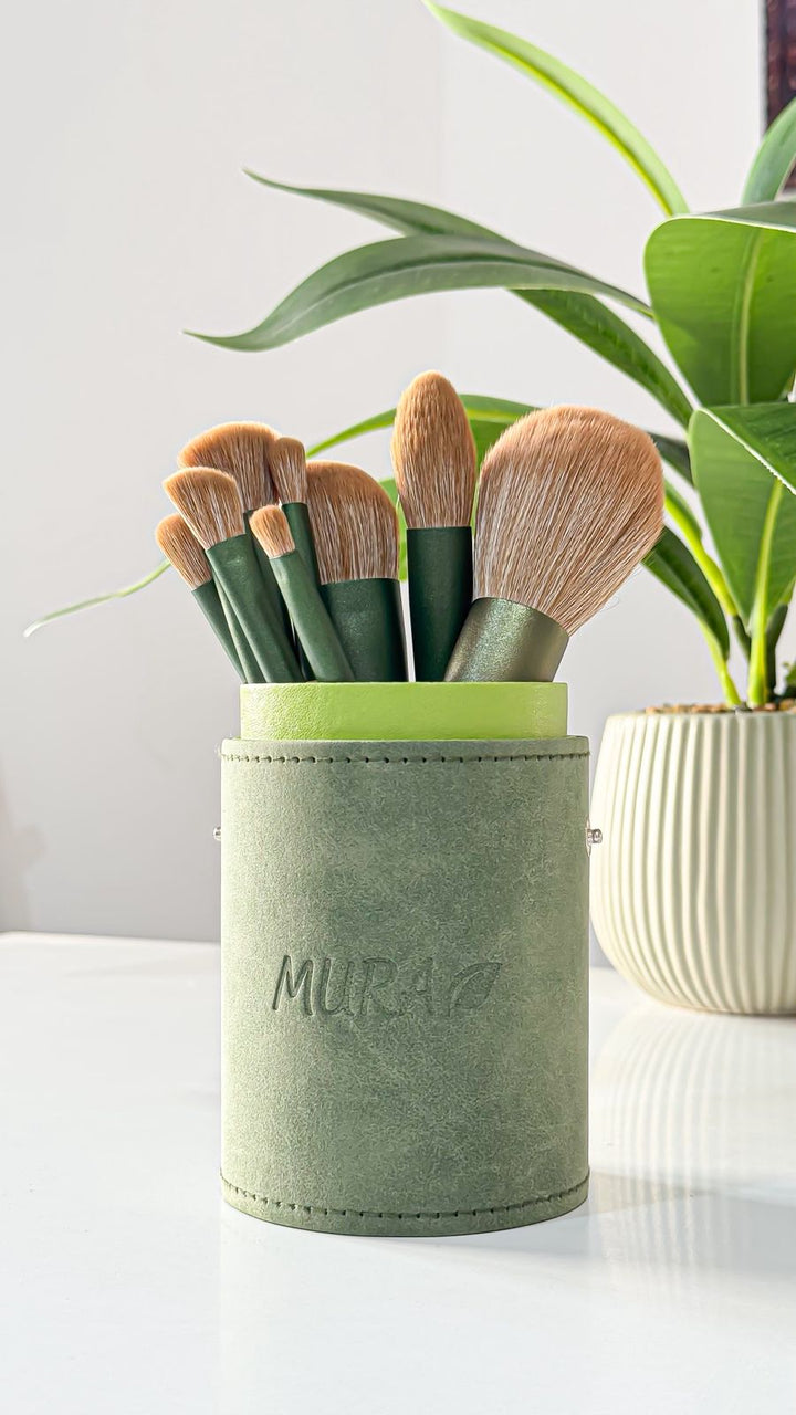 Mura Makeup Brush Set - 10pcs | مورا مجموعة فرش مكياج - 10 قطع