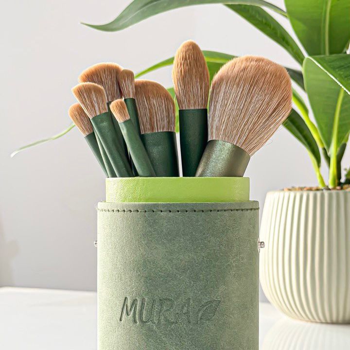 Mura Makeup Brush Set - 10pcs | مورا مجموعة فرش مكياج - 10 قطع