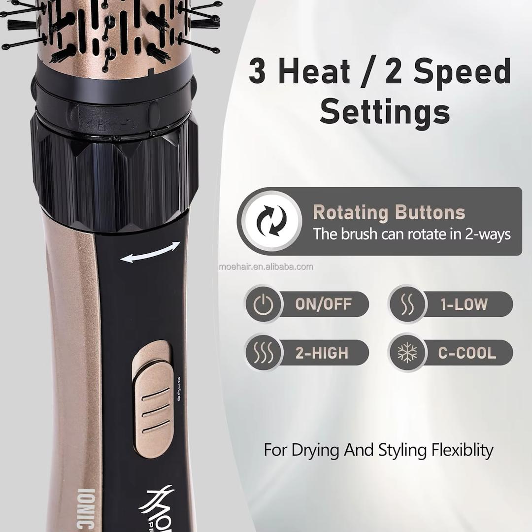 MOEHAIR Rotating Hair Brush |موهير فرشاة شعر دوارة