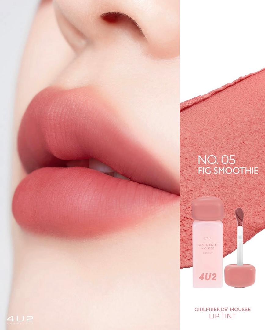 4U2 GIRLFRIENDS' MOUSSE LIP TINT - 3g | أحمر شفاه موس – 3 جم