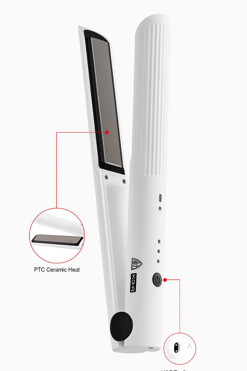 KOHR Rechargeable Hair Straightener & Curler |  كوهر جهاز لفرد وتمويج الشعر القابل للشحن