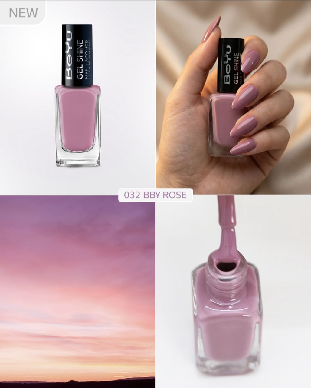 BeYu Gel Shine Nail Lacquer - 12ml | بيو صبغ أظافر بملمس جل - 12 مل