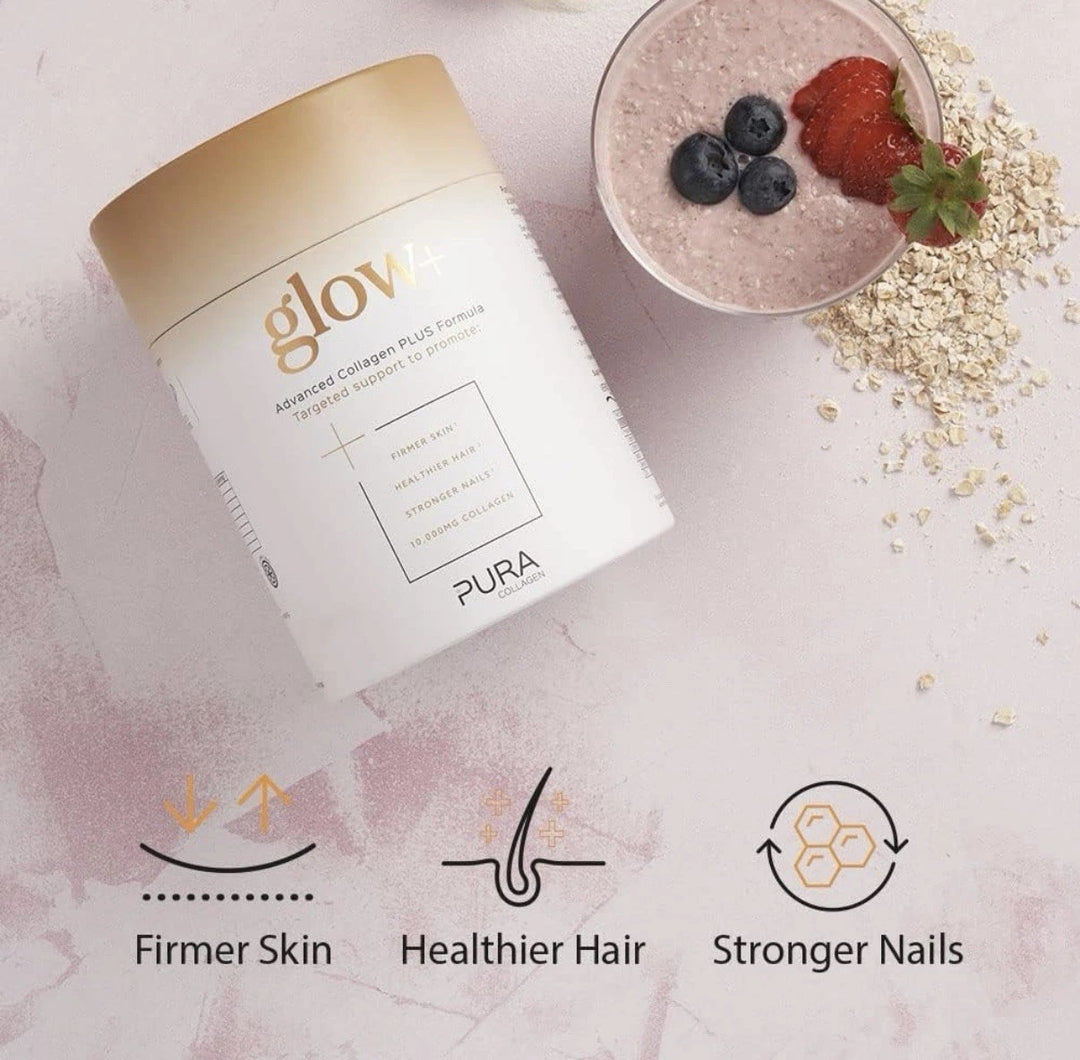 PURA COLLAGEN Glow+ Advanced Collagen Plus 10,000mg - 284g| بيورا كولاجين جلو بلس تركيبة الكولاجين