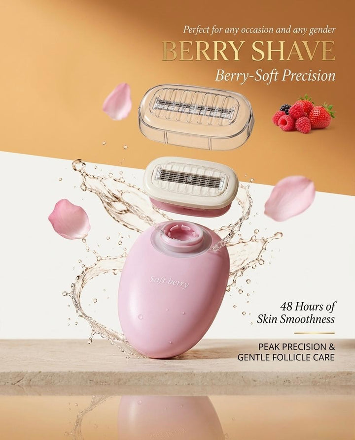 Soft berry Sensitive Care 5 Blades Lather & Shave | سوفت بيري ماكينة حلاقة 5 شفرات للبشرة الحساسة