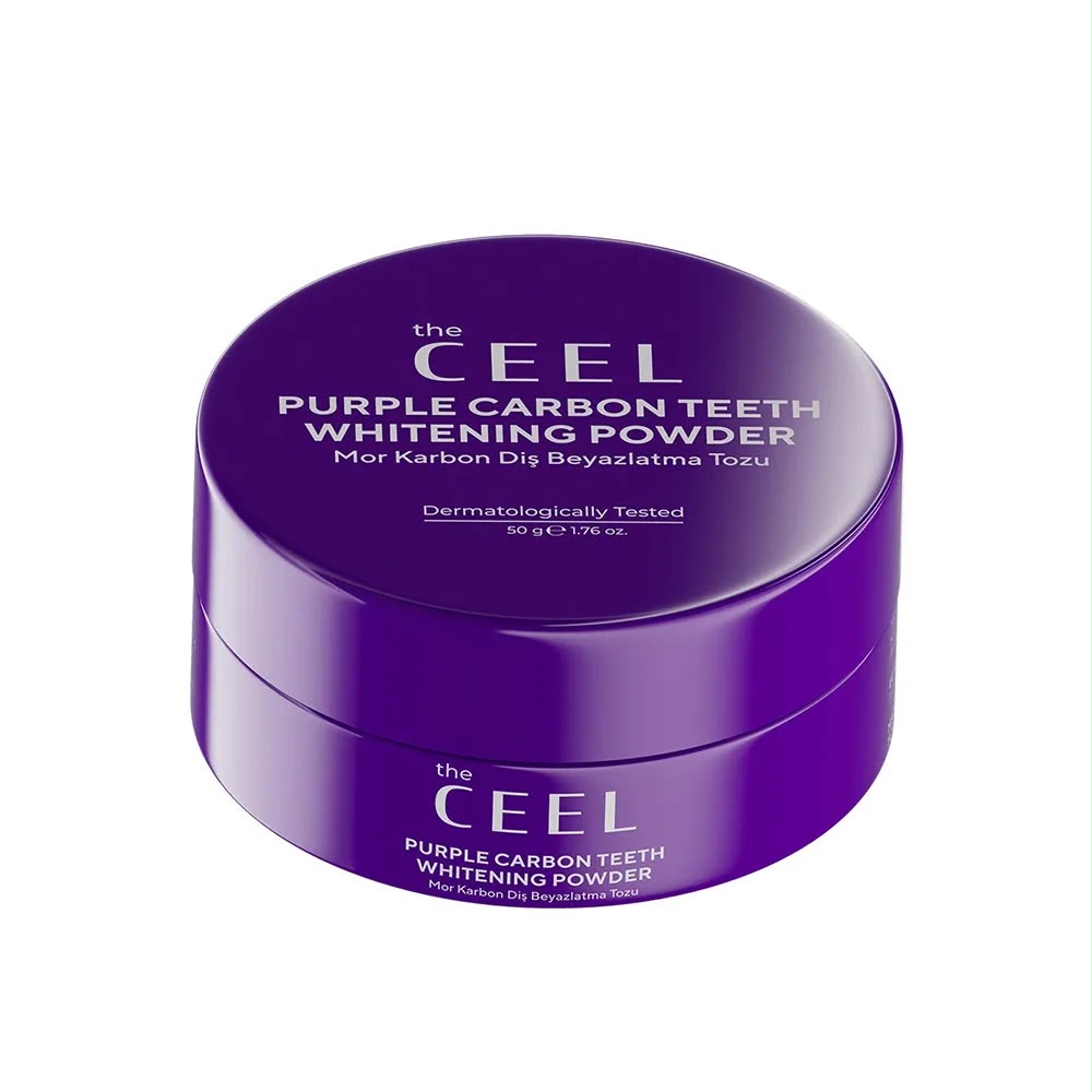 the CEEL Purple Carbon Teeth Whitening Powder - 50g | ذا سيل بودرة الفحم لتبييض الأسنان - 50 غ