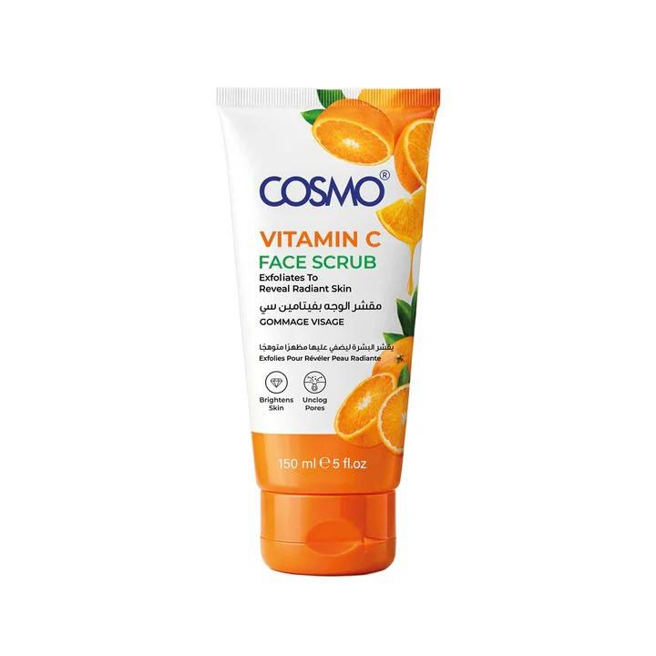 COSMO COSMETICS VITAMIN C face scrub C FACIAL SCRUB - 150ml | كوزمو كوزمتكس سكراب للوجه فيتامين سي - 150مل